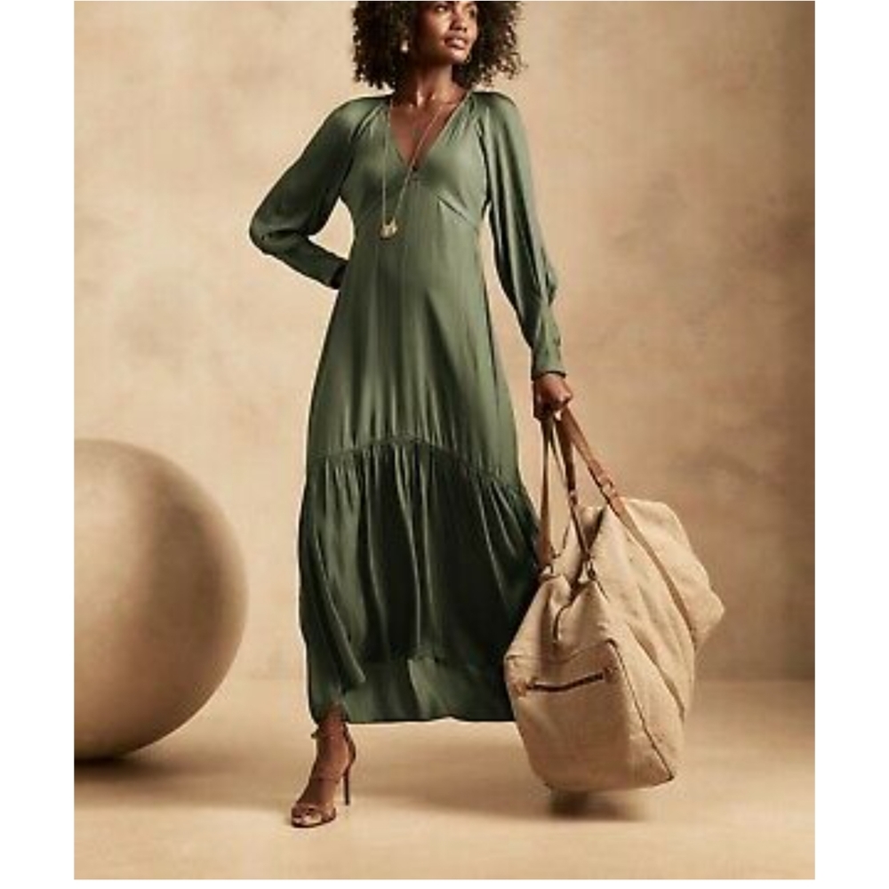 V neck banana republic dress